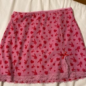 Pink playboy by pacsun skirt